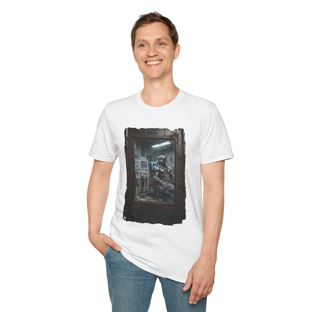 Dialysis After Dark: The Lunar Patient Werewolf Horror T-Shirt | Spooky Dialysis Tech Halloween Shirt