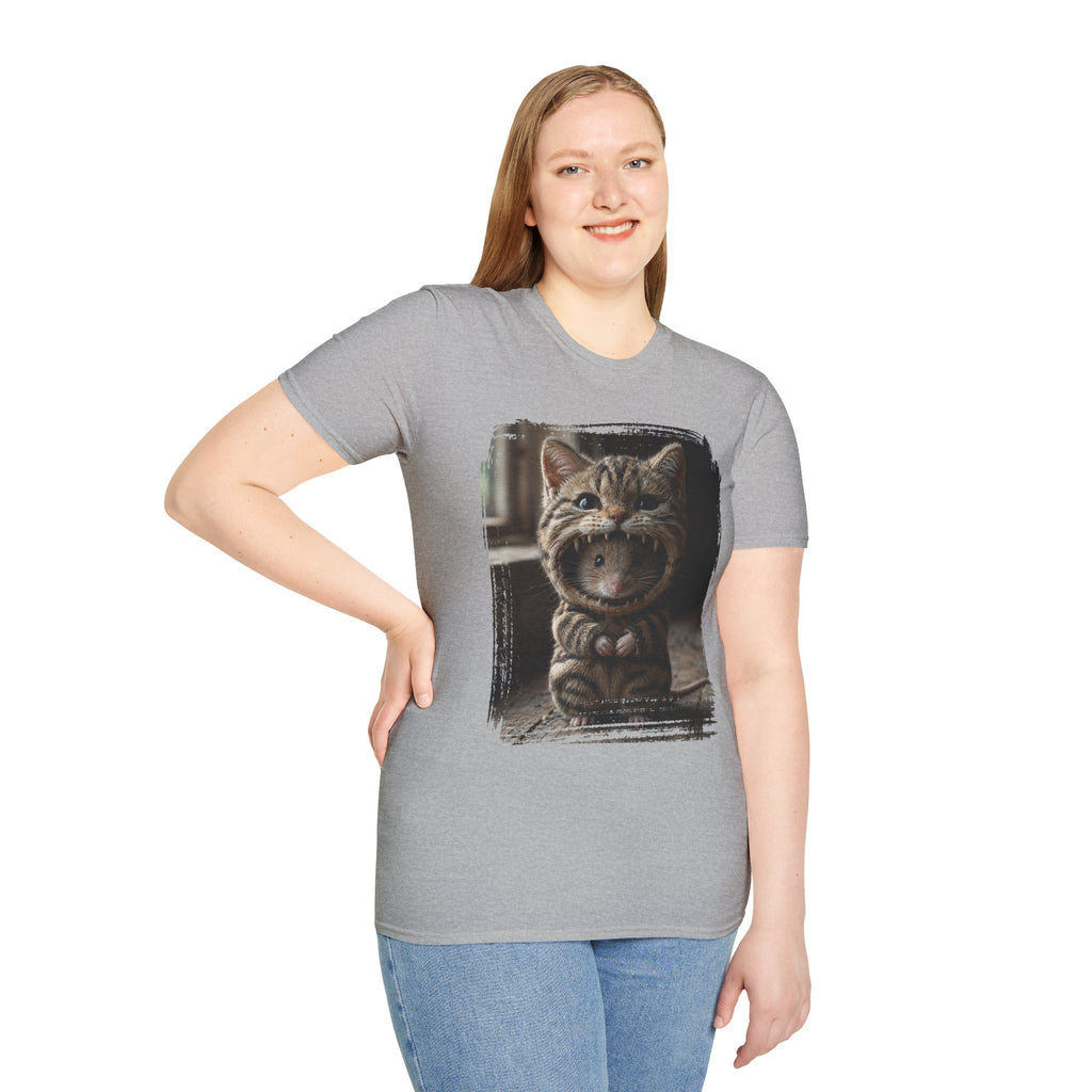 Cat Portrait T-Shirt — Cute Retro Tabby Face Print