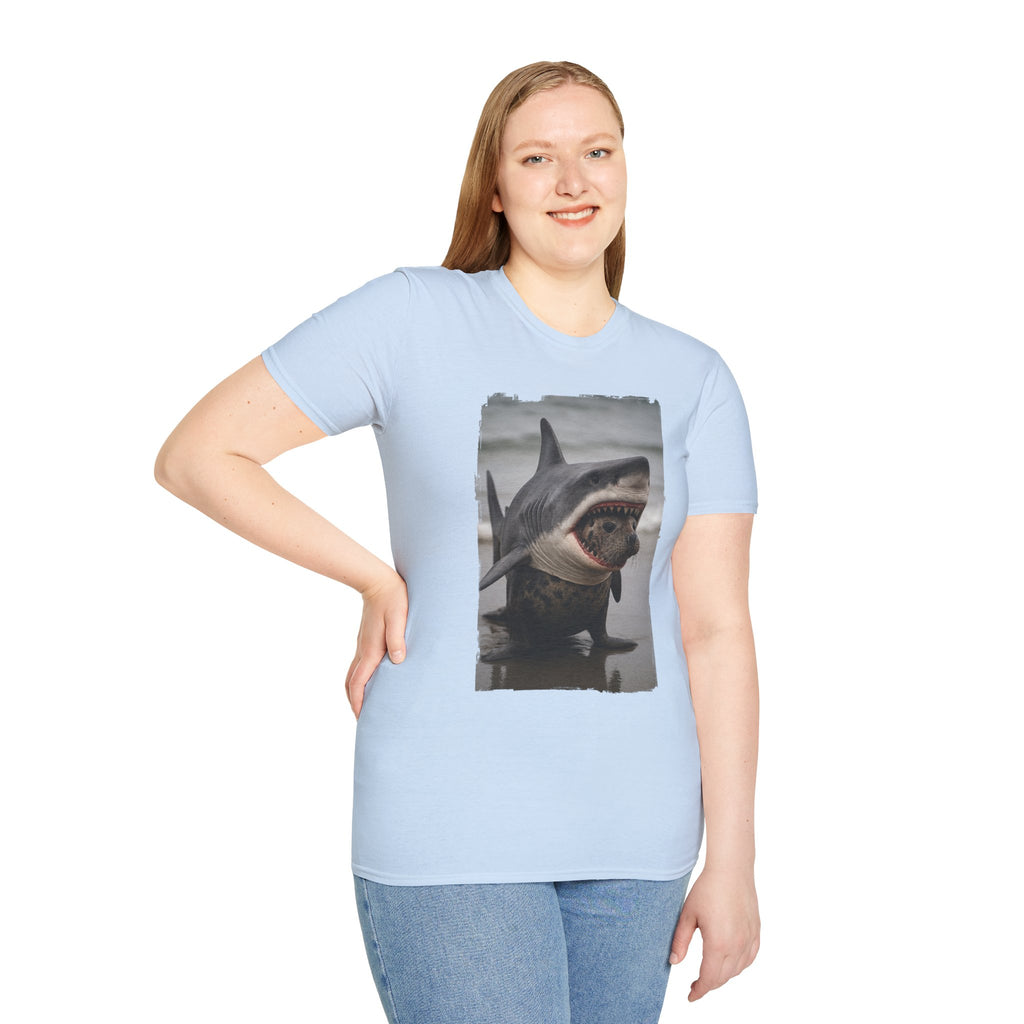 Seal in Shark’s Clothing | Funny Ocean Animal Graphic Tee | Quirky Marine Life Shirt | Creature Features Collection