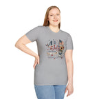 4th of July T-Shirt — "Freedom Is A Gift" Patriotic American Flag & Sunflower Tee