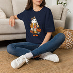 Ghost Softstyle T-Shirt with Patchwork Quilt Design
