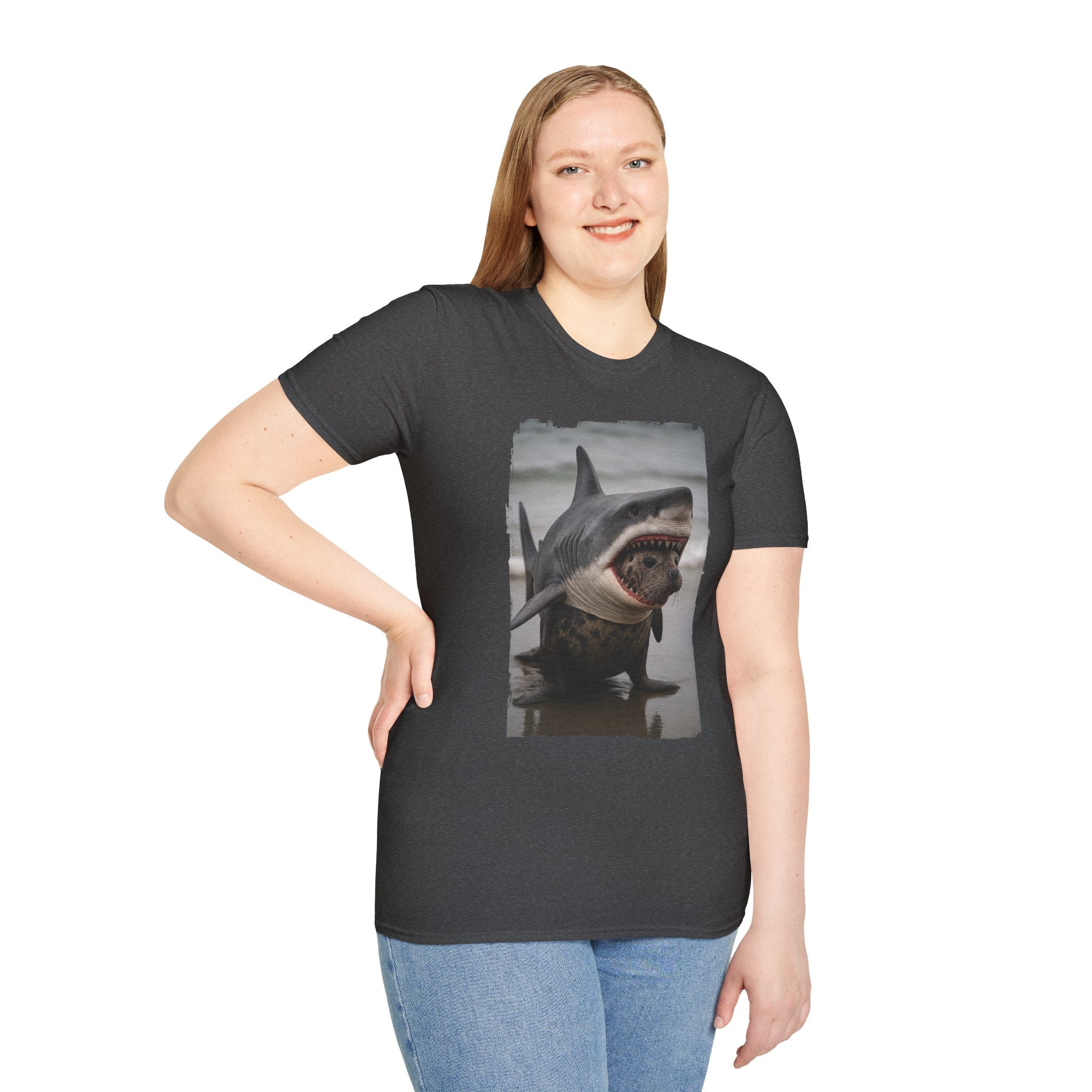 Seal in Shark’s Clothing | Funny Ocean Animal Graphic Tee | Quirky Marine Life Shirt | Creature Features Collection