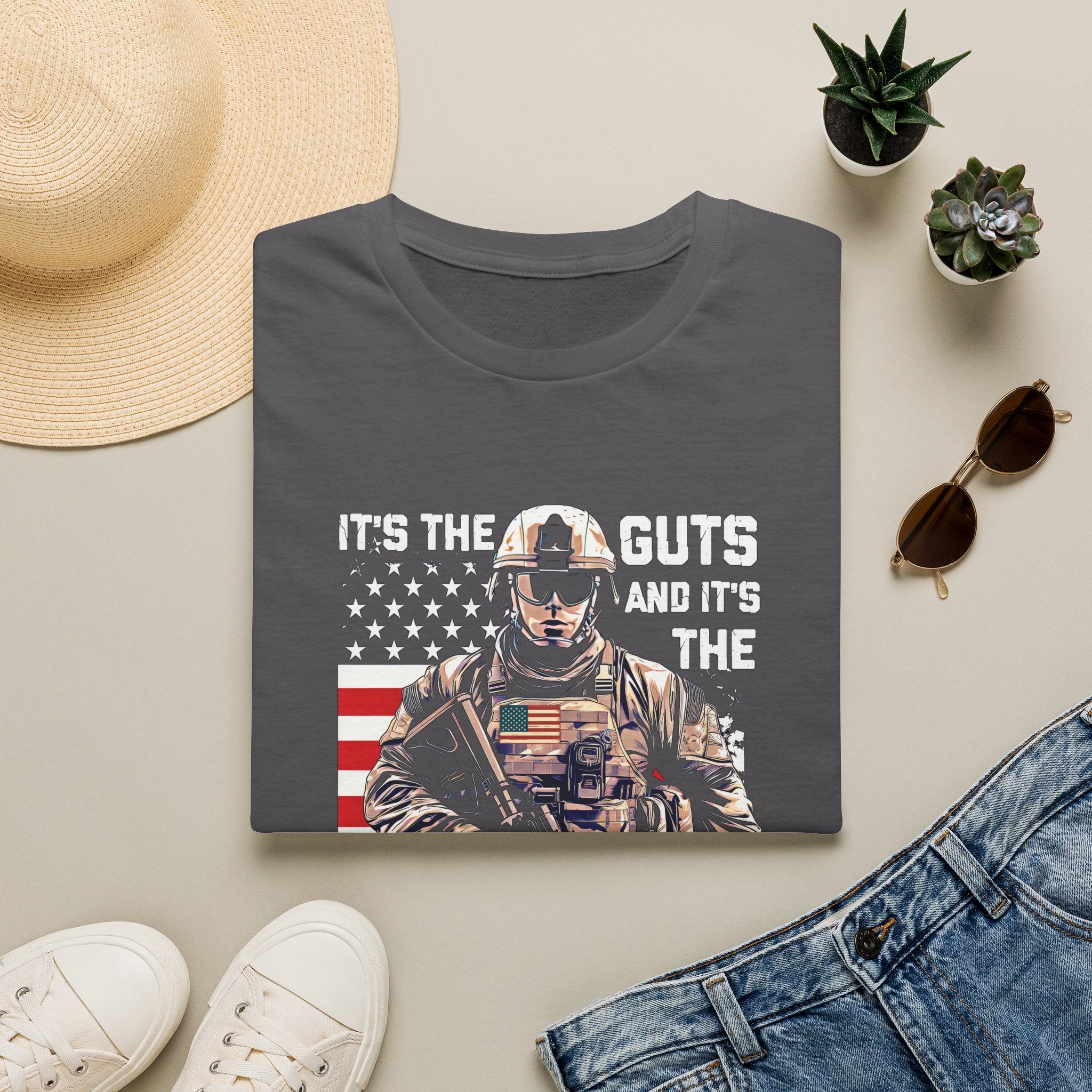 It's the Guts and It's the Glory T-Shirt — Motivational Graphic Tee