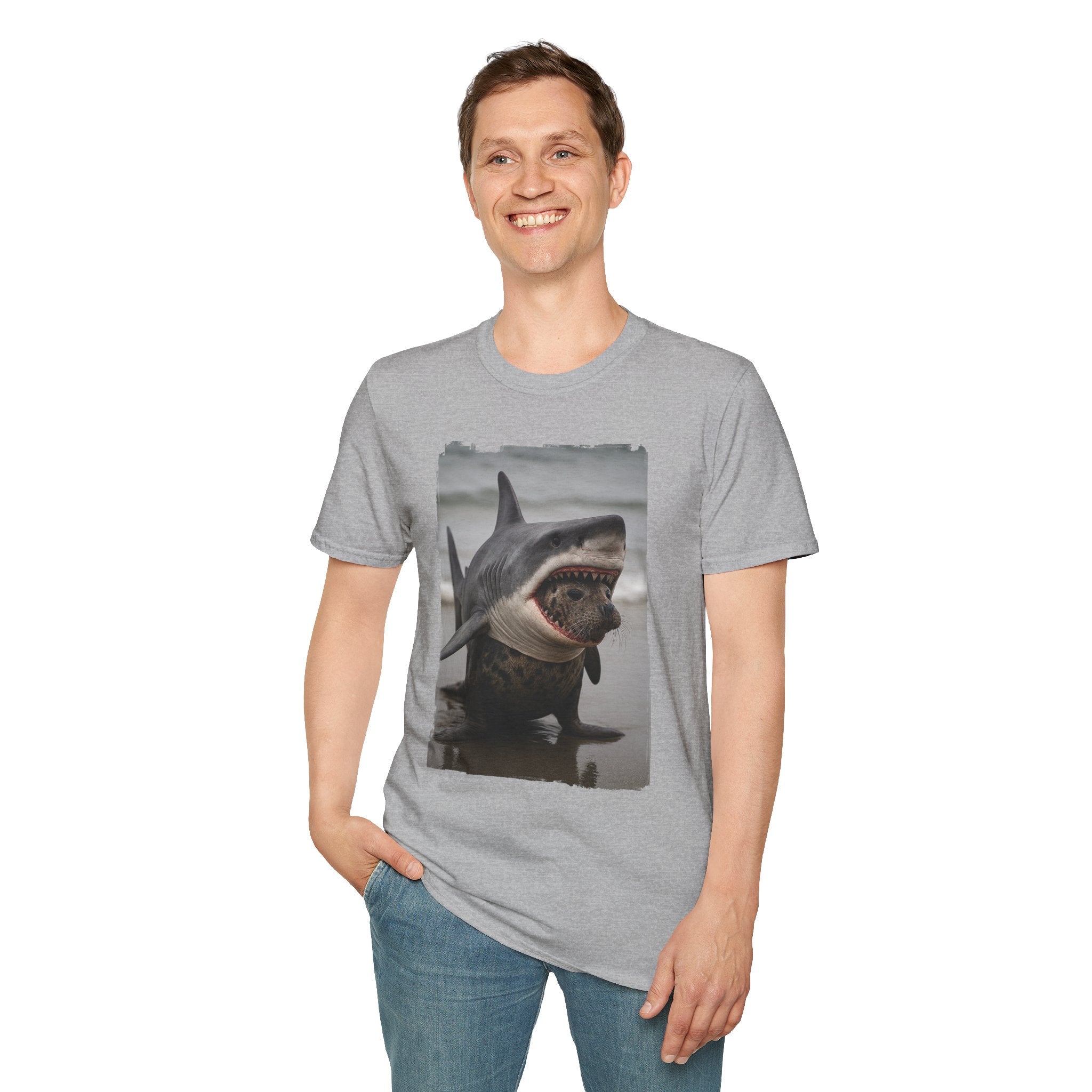 Seal in Shark’s Clothing | Funny Ocean Animal Graphic Tee | Quirky Marine Life Shirt | Creature Features Collection