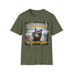 Shark Graphic T-Shirt — "Help, I'm in Shock!" Funny Beachwear