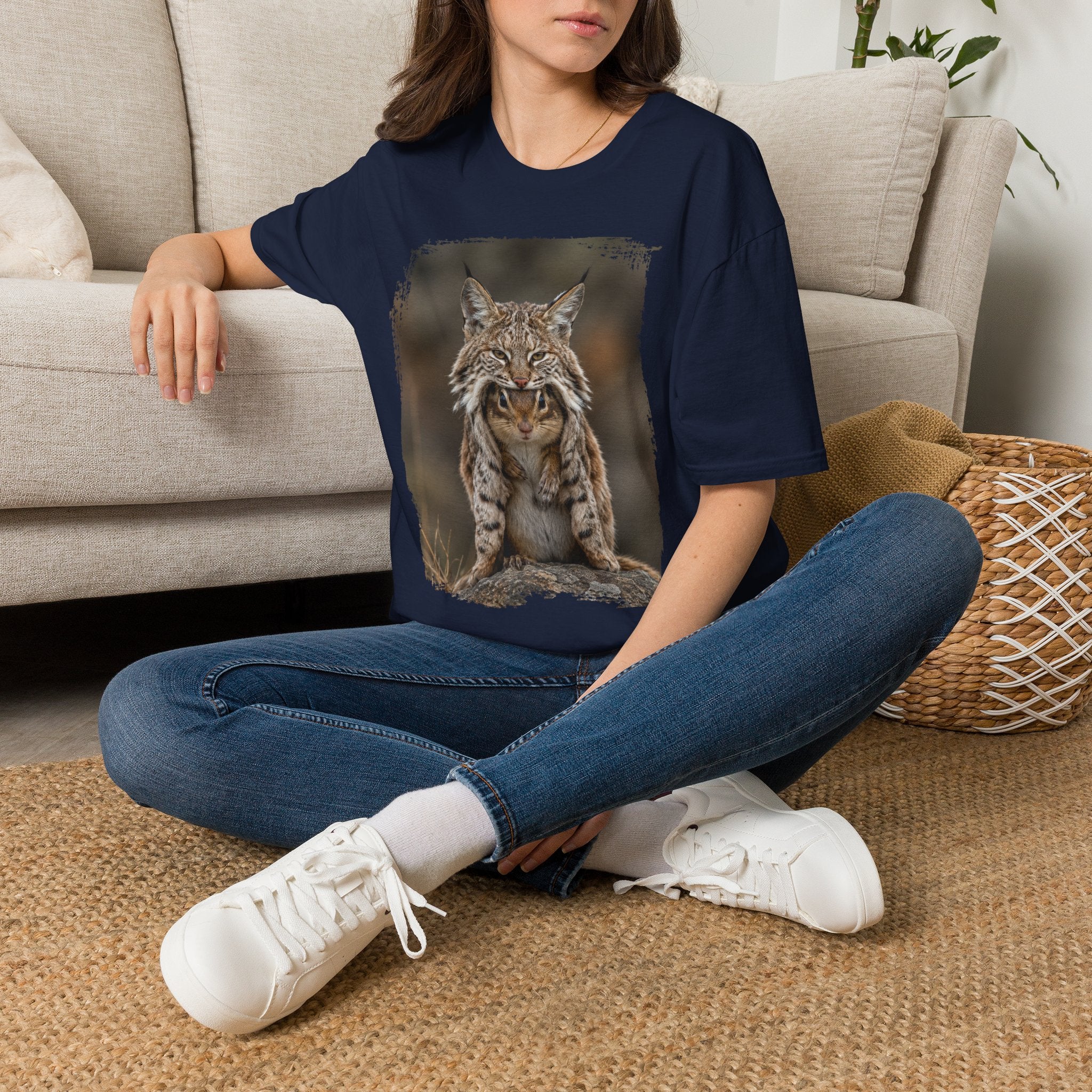 Lynx Portrait T-Shirt — Wild Cat Graphic Tee