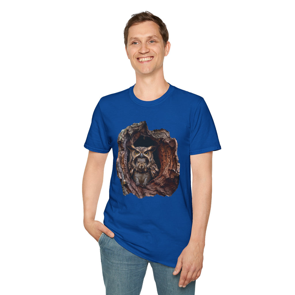 Squirrel in Owl Disguise T-Shirt — "Prey Wearing Its Predator"