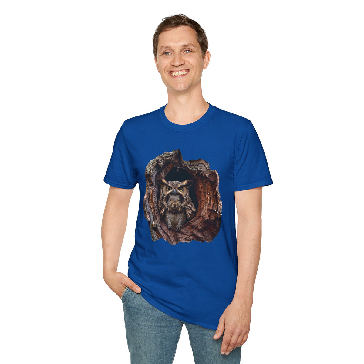 Squirrel in Owl Disguise T-Shirt — "Prey Wearing Its Predator"