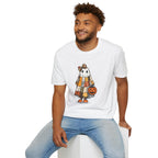 Ghost Softstyle T-Shirt with Patchwork Quilt Design