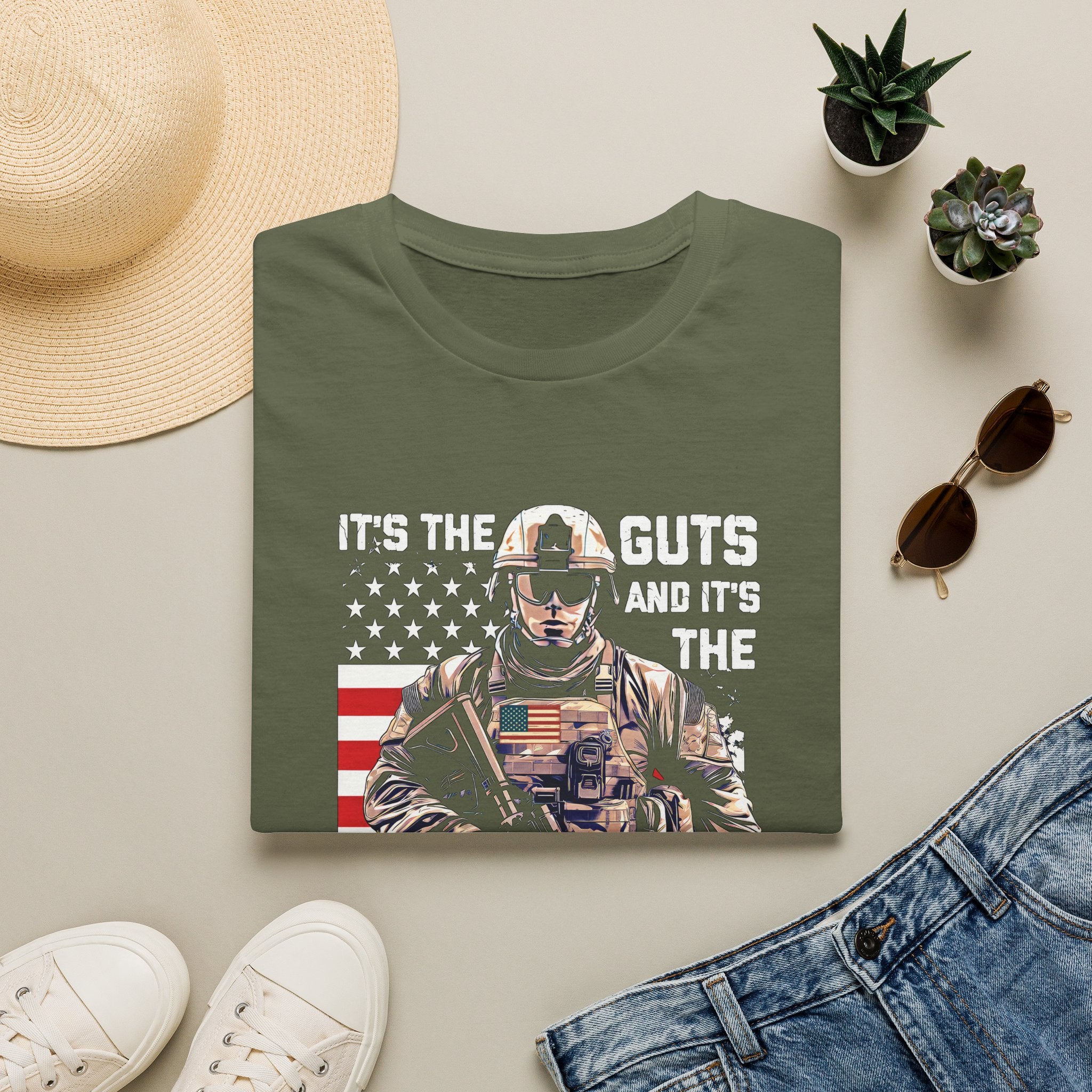 It's the Guts and It's the Glory T-Shirt — Motivational Graphic Tee