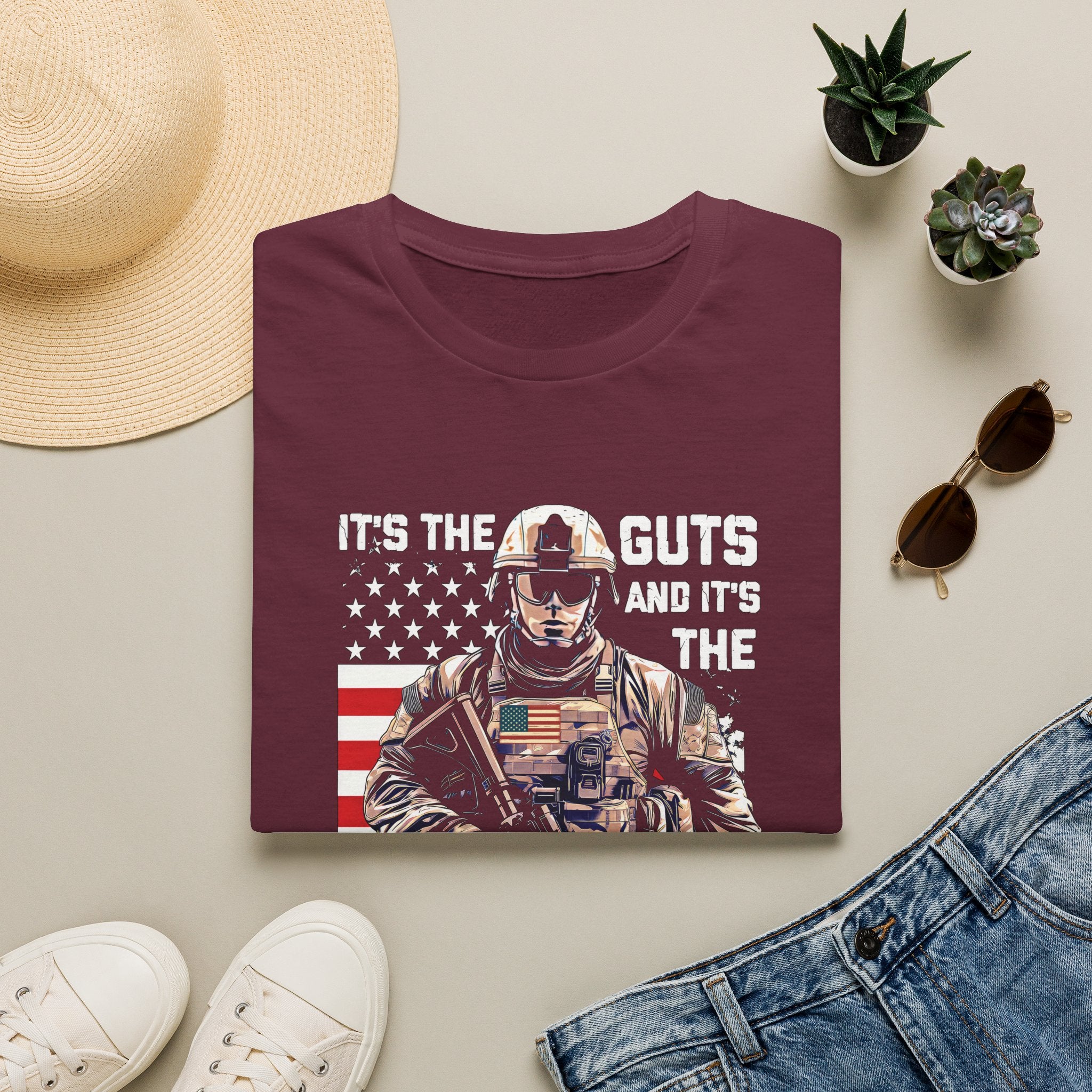 It's the Guts and It's the Glory T-Shirt — Motivational Graphic Tee