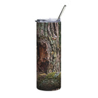 20oz Owl-in-Tree Stainless Steel Tumbler — Insulated Wildlife Travel Cup