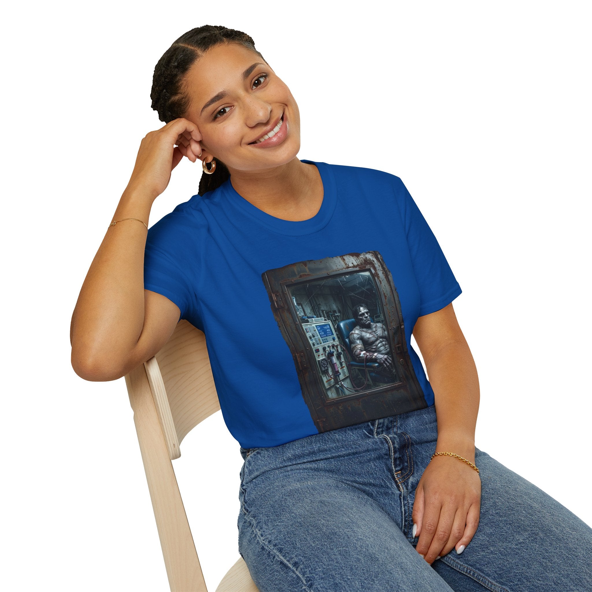 The Patchwork Patient Horror T-Shirt | Spooky Dialysis Tech Halloween Shirt