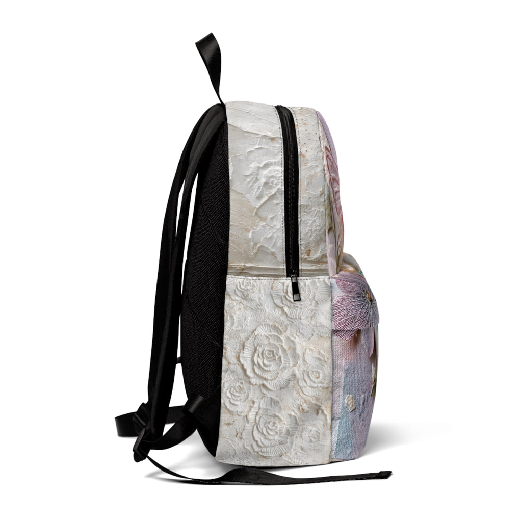 Pastel Heirloom Butterflies Backpack — Dreamy Glass Butterfly Collage