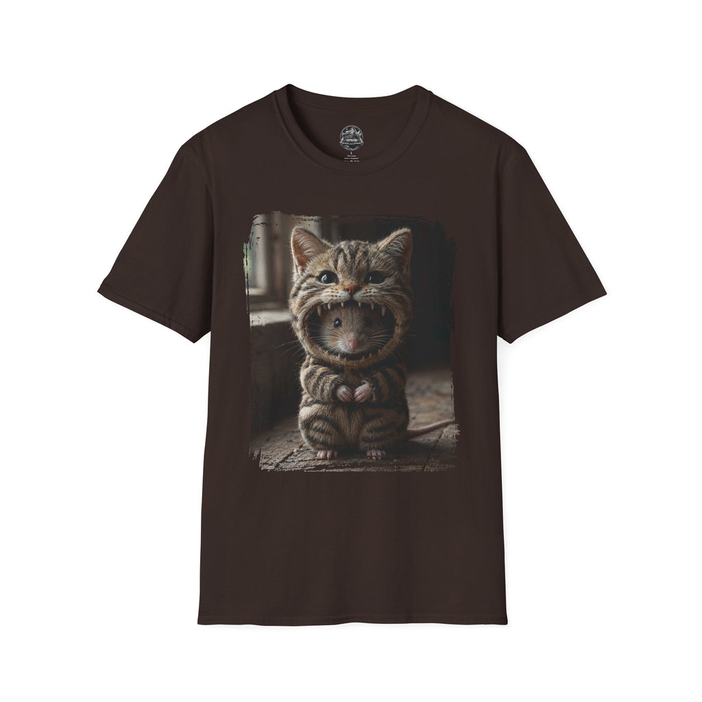 Cat Portrait T-Shirt — Cute Retro Tabby Face Print