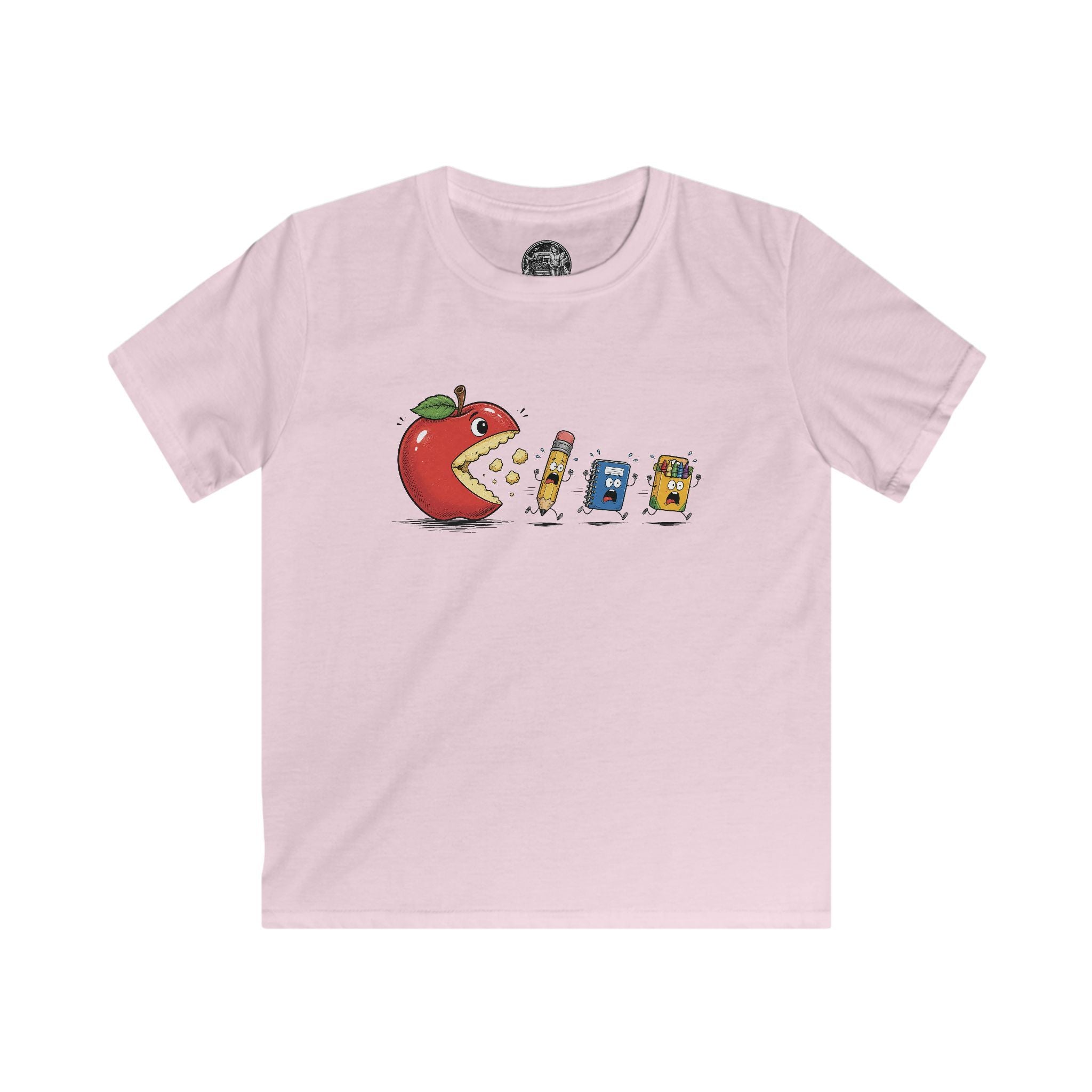 Kids Tee — Cute Apple & School Supplies Back-to-School Graphic