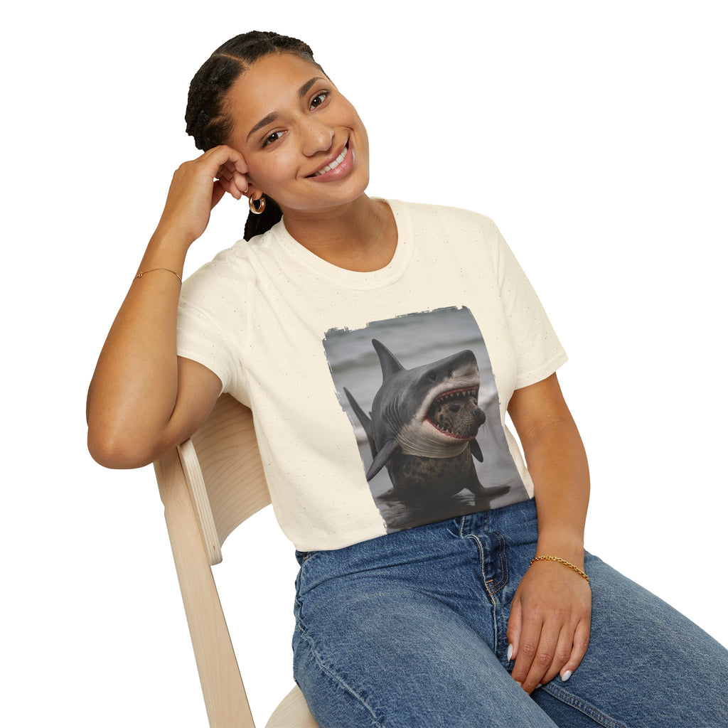 Seal in Shark’s Clothing | Funny Ocean Animal Graphic Tee | Quirky Marine Life Shirt | Creature Features Collection