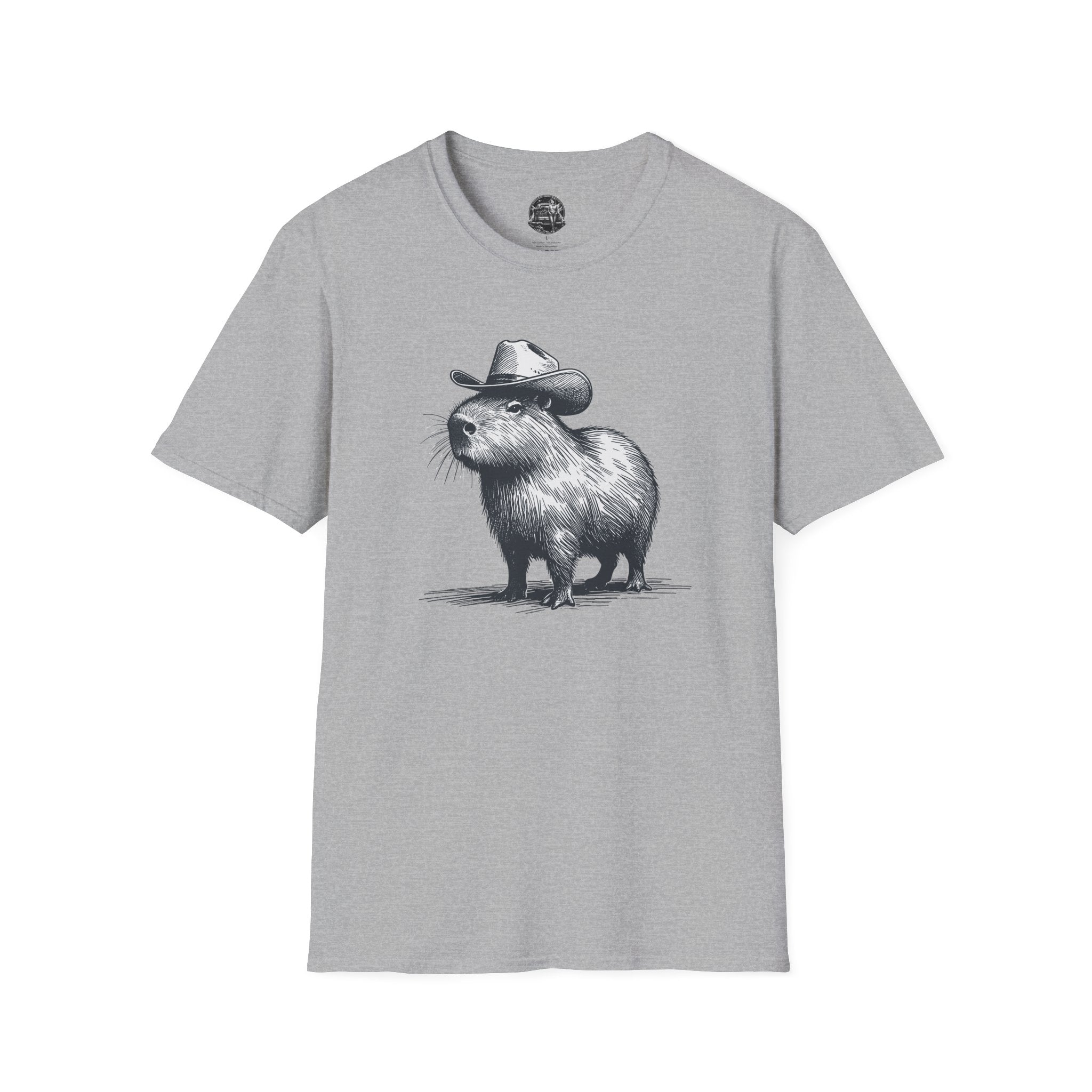Cowboy Capybara T-Shirt — Cute Western Animal Graphic Tee