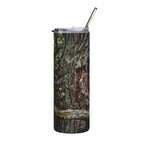 20oz Owl-in-Tree Stainless Steel Tumbler — Insulated Wildlife Travel Cup