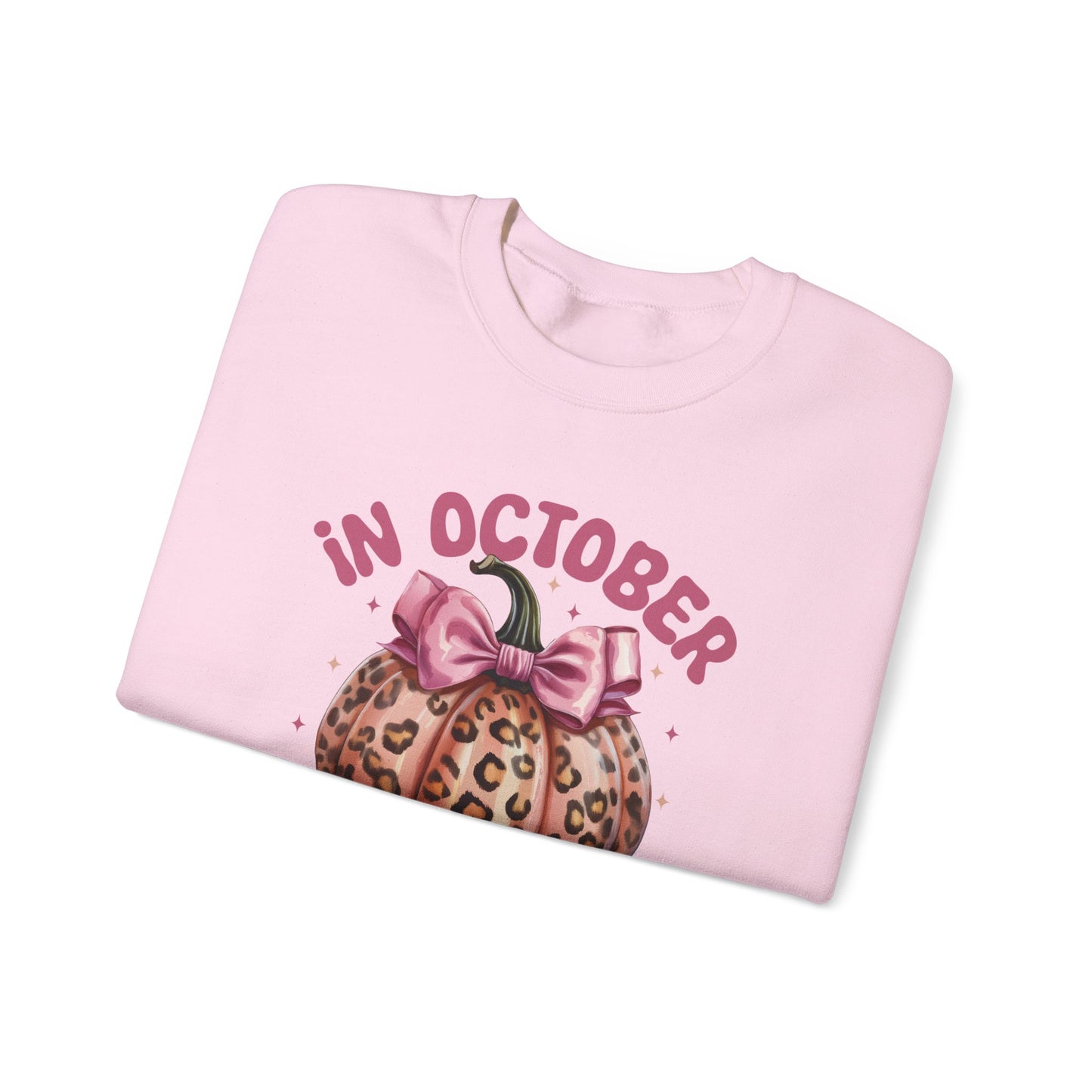 “In October, We Wear Pink and Pumpkin Spice Everything”