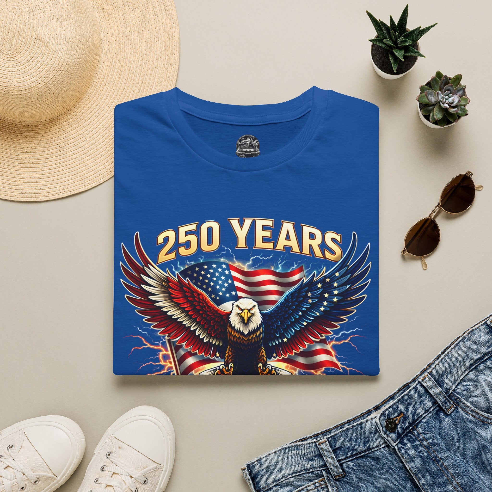 250 Years American Eagle T-Shirt — 1776–2026 Patriotic Anniversary Tee