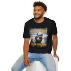 Shark Graphic T-Shirt — "Help, I'm in Shock!" Funny Beachwear