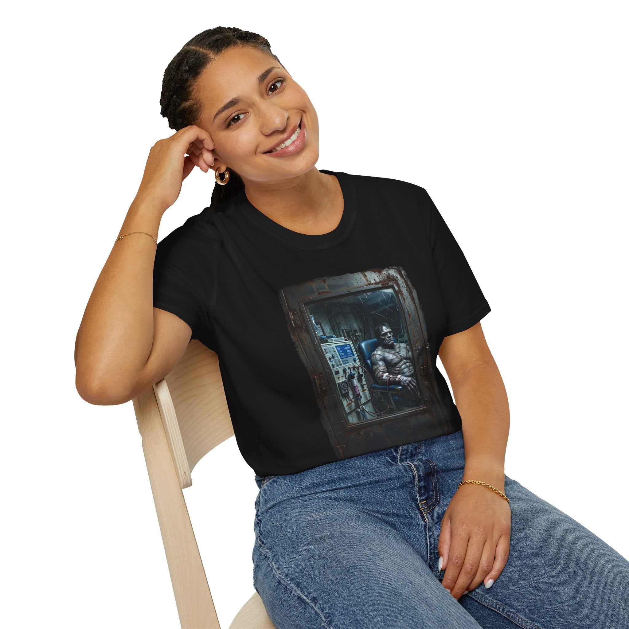 The Patchwork Patient Horror T-Shirt | Spooky Dialysis Tech Halloween Shirt