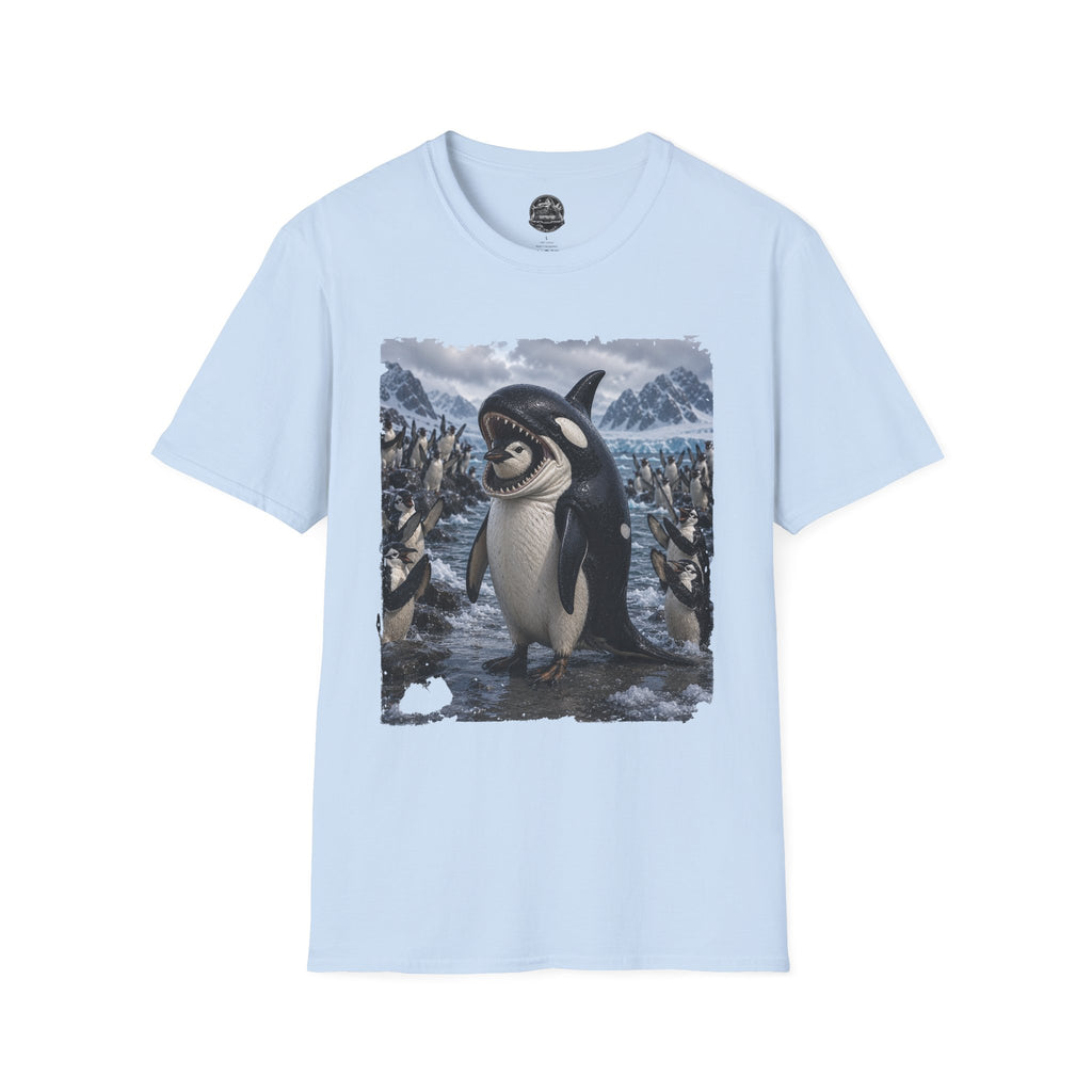 Orca & Penguin Graphic T‑Shirt — Cute Antarctic Wildlife Tee