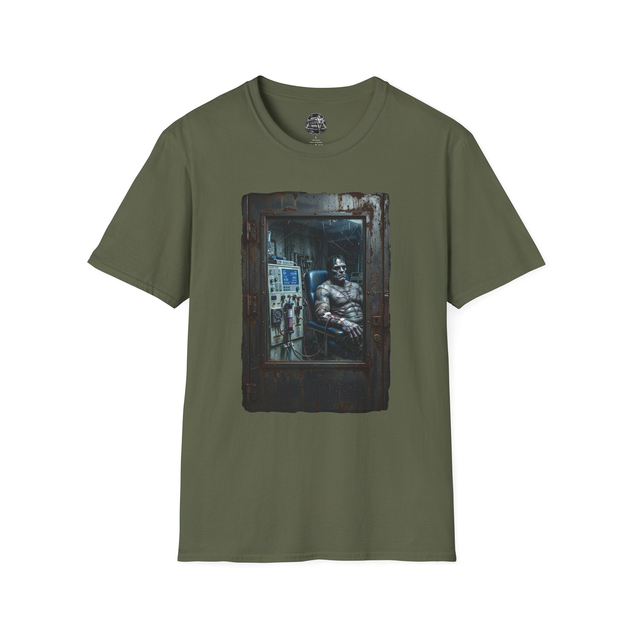 The Patchwork Patient Horror T-Shirt | Spooky Dialysis Tech Halloween Shirt