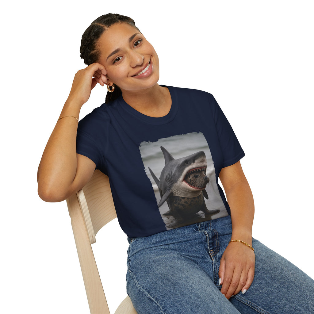 Seal in Shark’s Clothing | Funny Ocean Animal Graphic Tee | Quirky Marine Life Shirt | Creature Features Collection