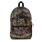 Owl in Tree Hollow Backpack — Forest Wildlife Print School Bag