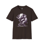 Cute Elephant on Bicycle T-Shirt — Whimsical Vintage Baby Elephant Graphic Tee