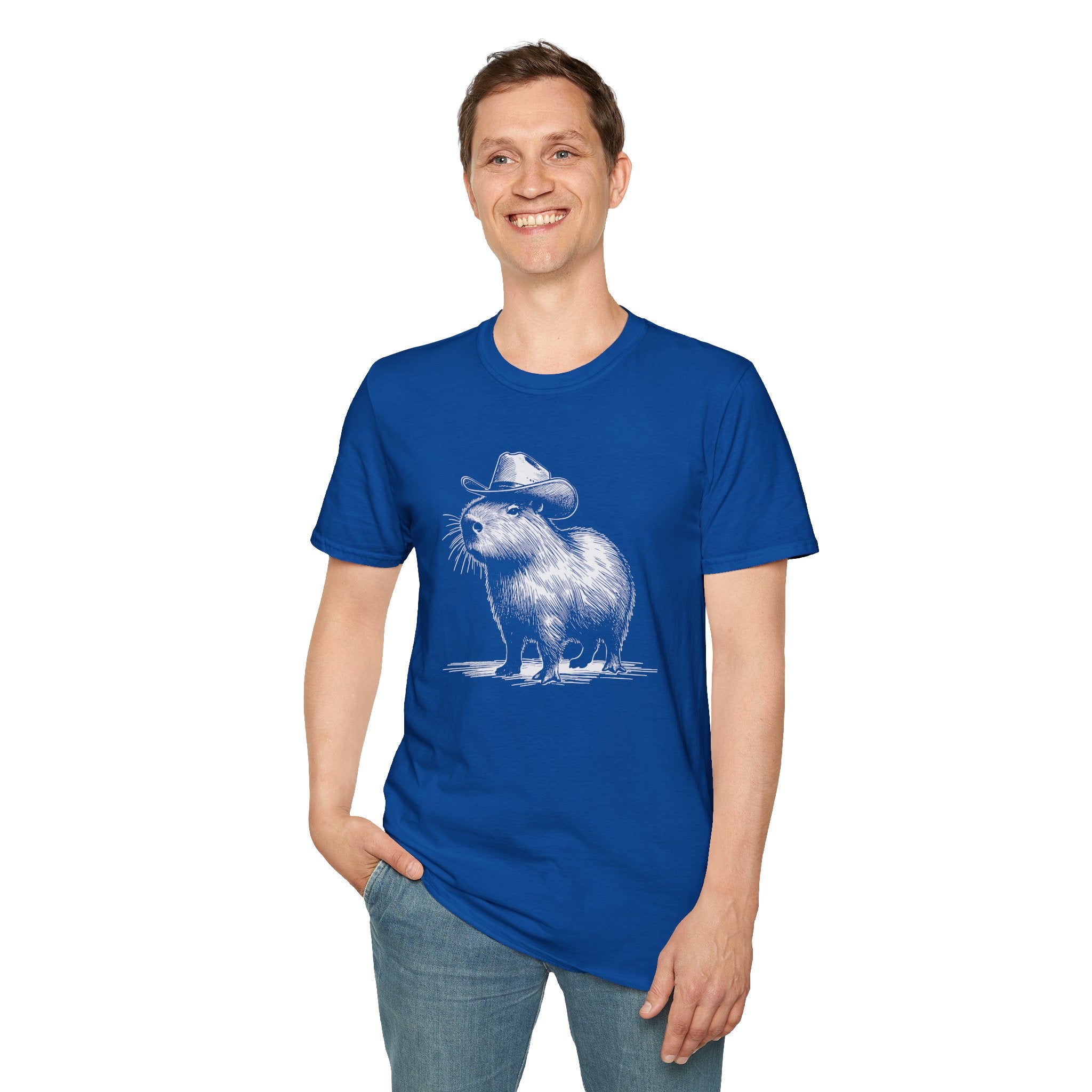 Cowboy Capybara T-Shirt — Funny Western Animal Graphic Tee