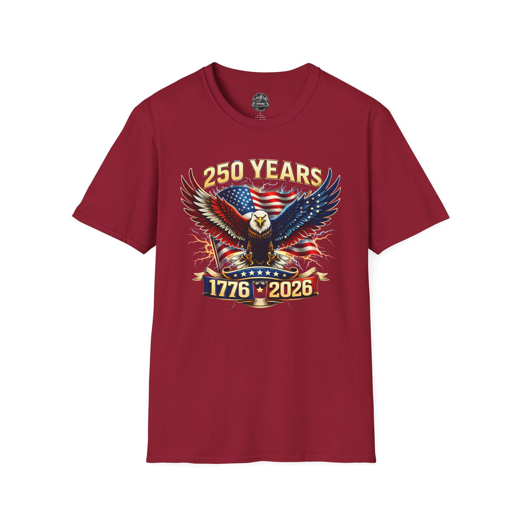 250 Years American Eagle T-Shirt — 1776–2026 Patriotic Anniversary Tee