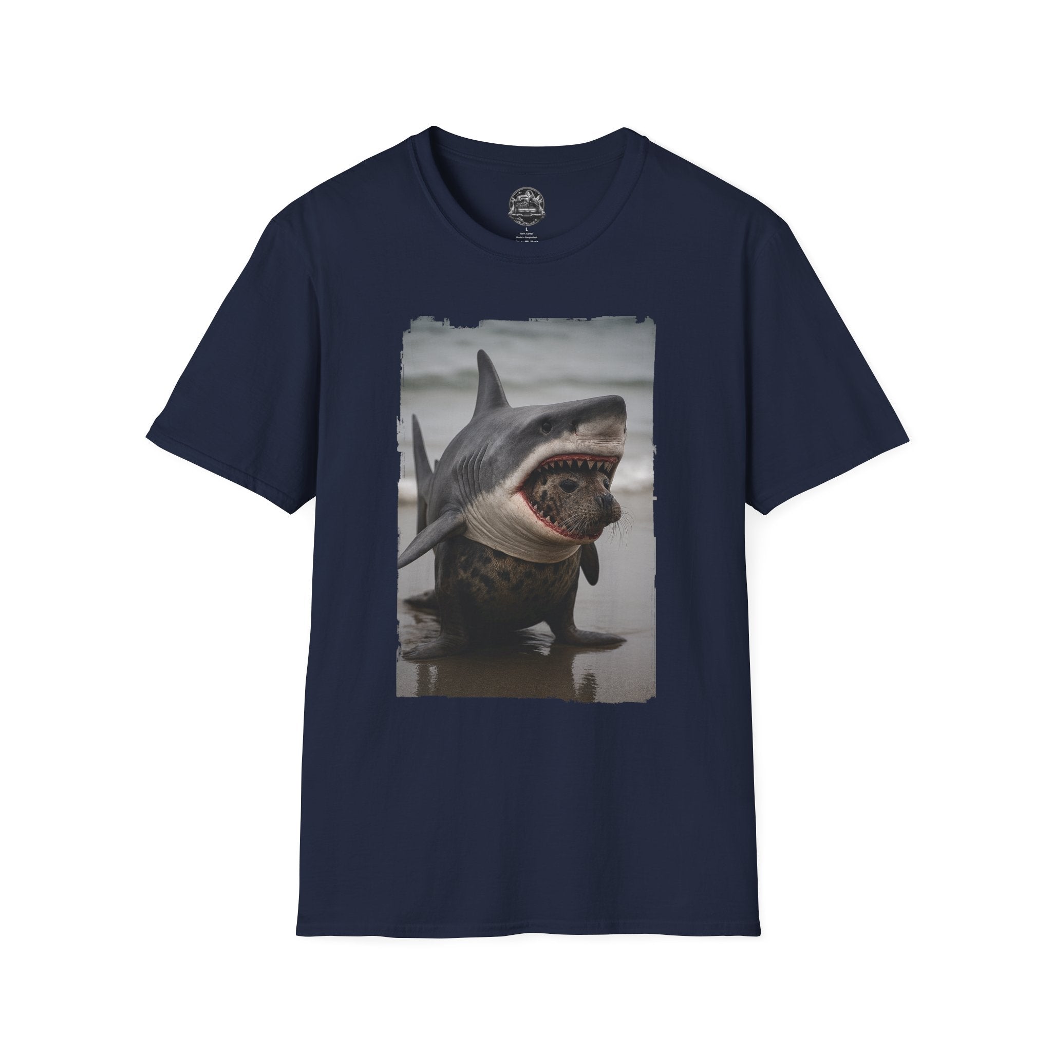 Seal in Shark’s Clothing | Funny Ocean Animal Graphic Tee | Quirky Marine Life Shirt | Creature Features Collection