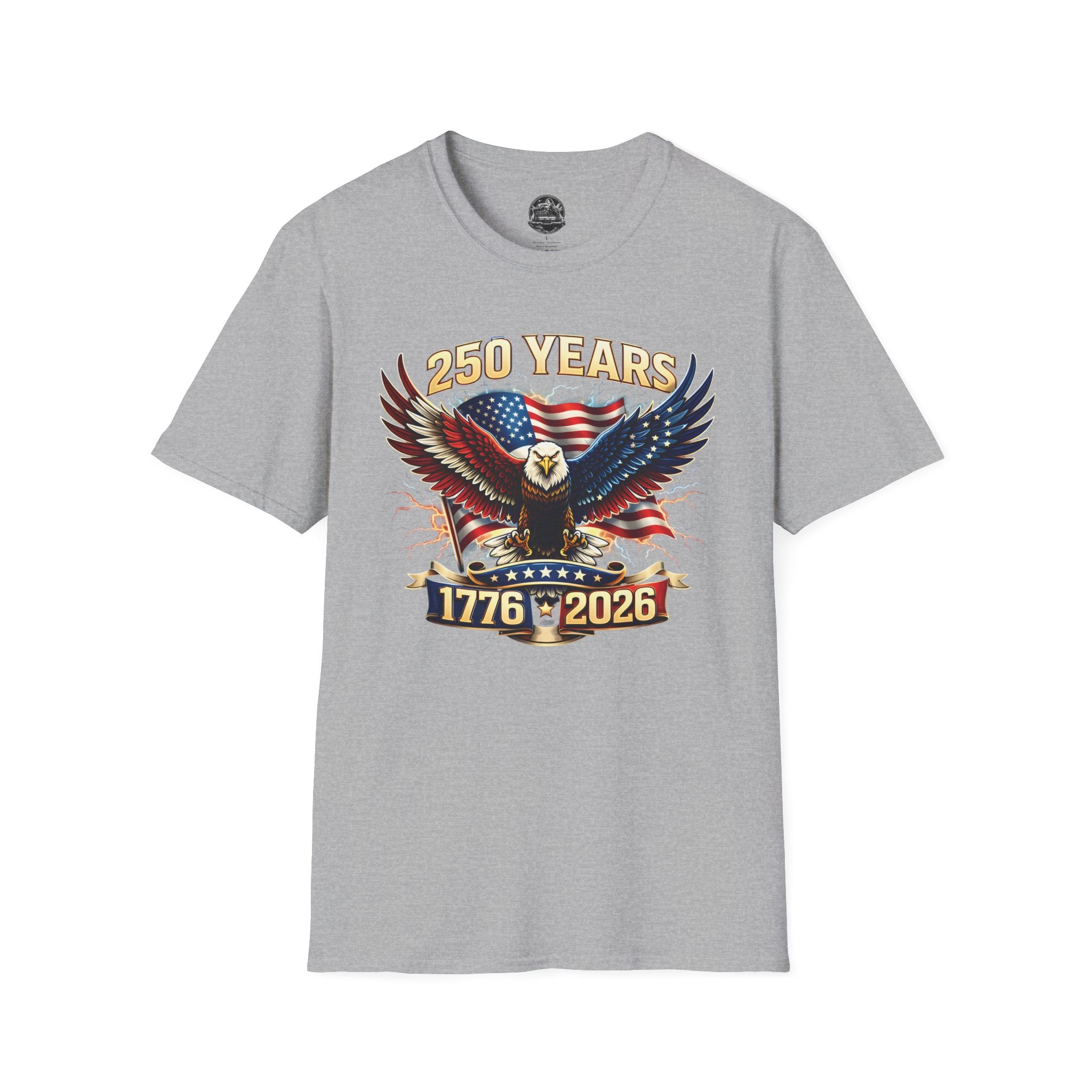 250 Years American Eagle T-Shirt — 1776–2026 Patriotic Anniversary Tee