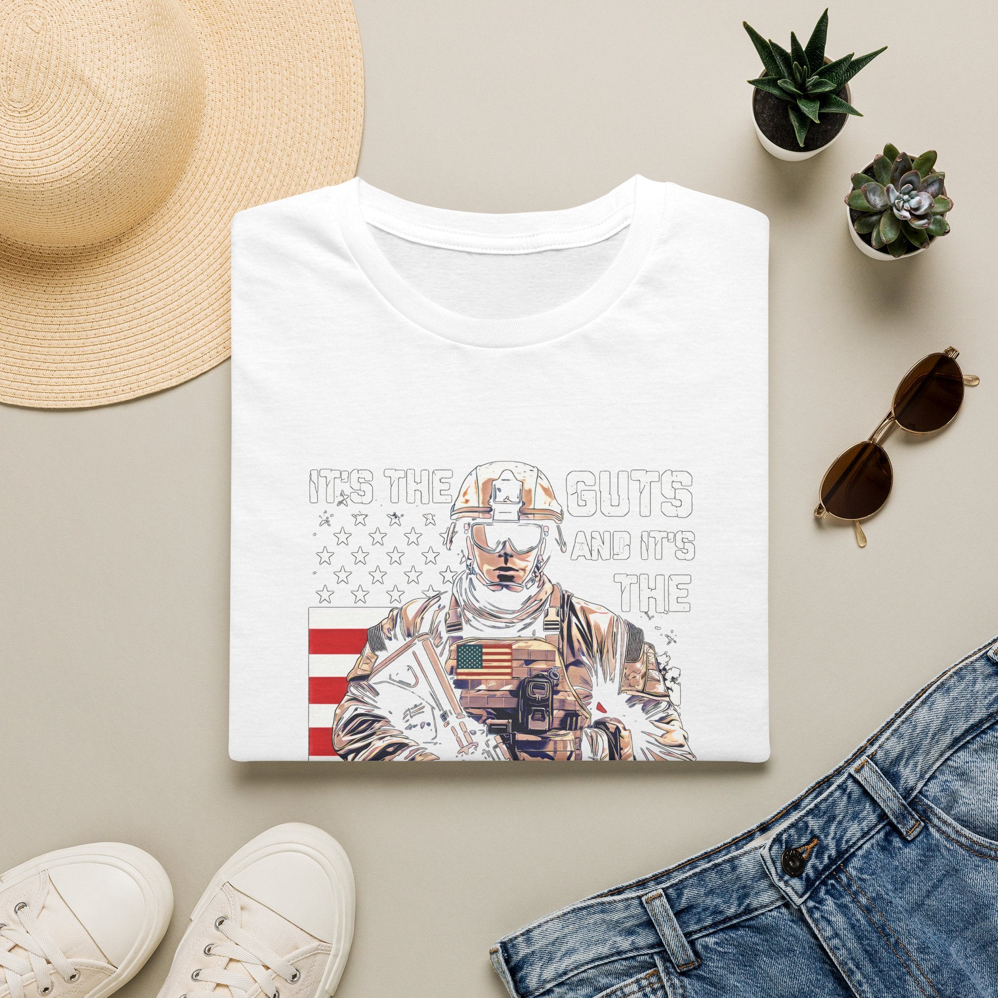 It's the Guts and It's the Glory T-Shirt — Motivational Graphic Tee