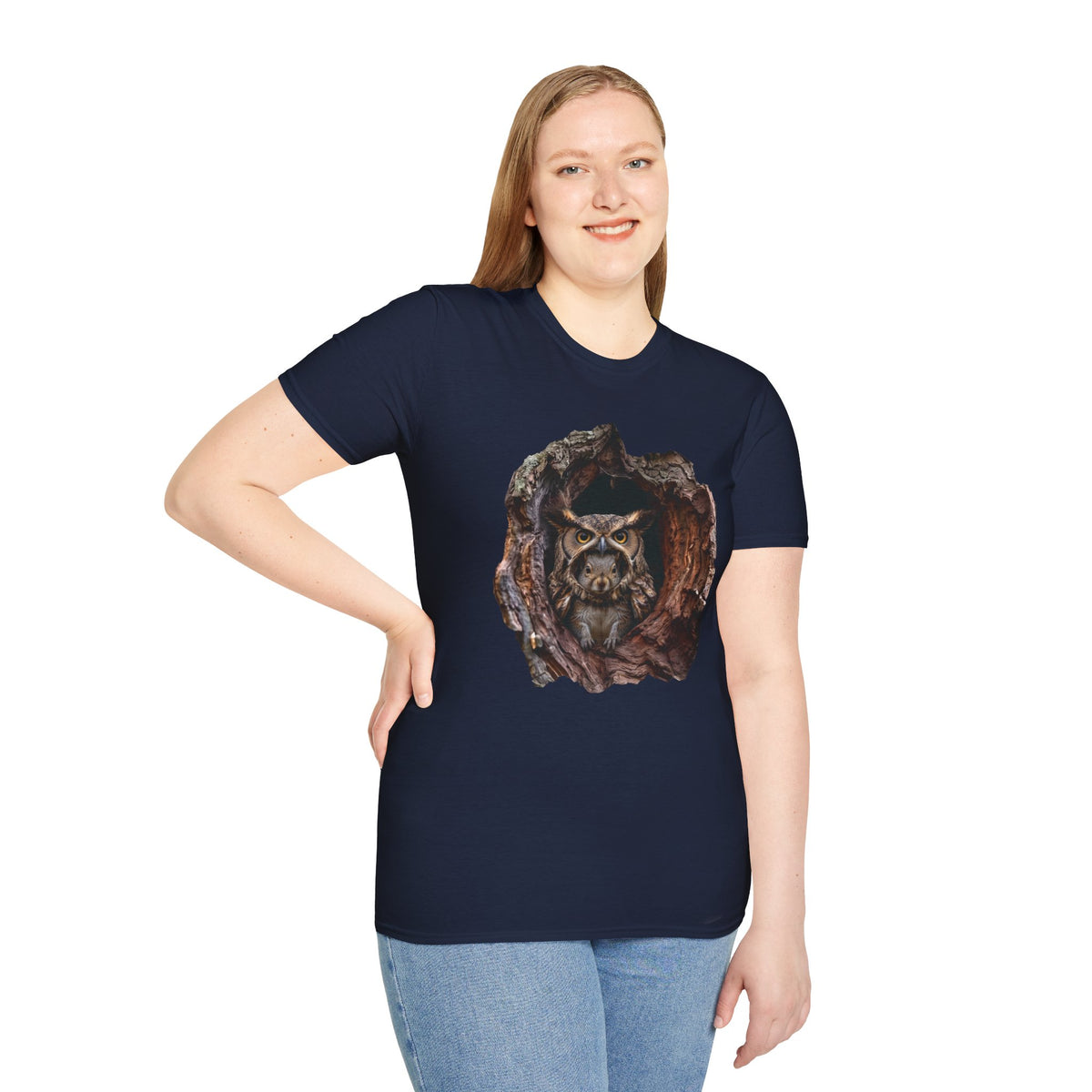 Squirrel in Owl Disguise T-Shirt — "Prey Wearing Its Predator"