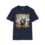 Shark Graphic T-Shirt — "Help, I'm in Shock!" Funny Beachwear