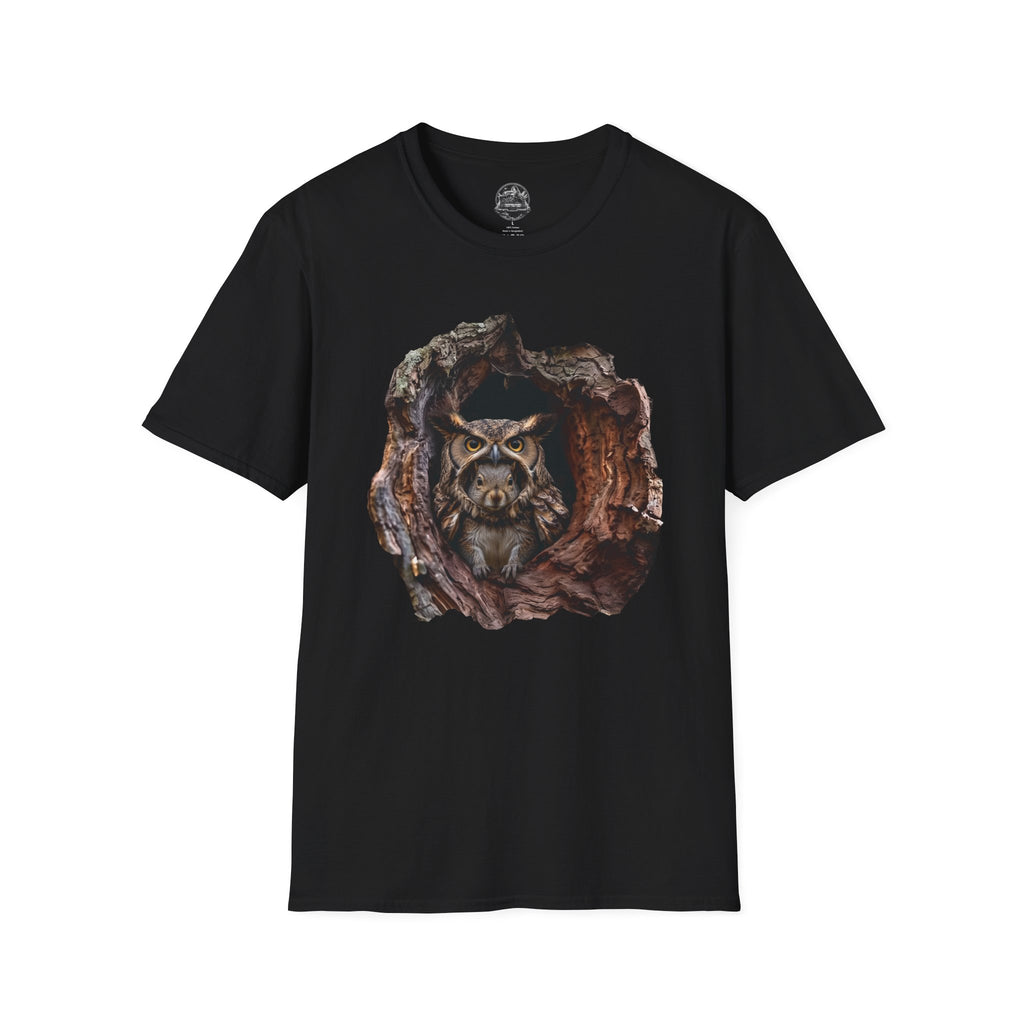 Squirrel in Owl Disguise T-Shirt — "Prey Wearing Its Predator"