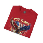 250 Years American Eagle T-Shirt — 1776–2026 Patriotic Anniversary Tee