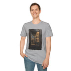 Horror Mummy Room Graphic T‑Shirt — Vintage Creepy Museum Scene Tee