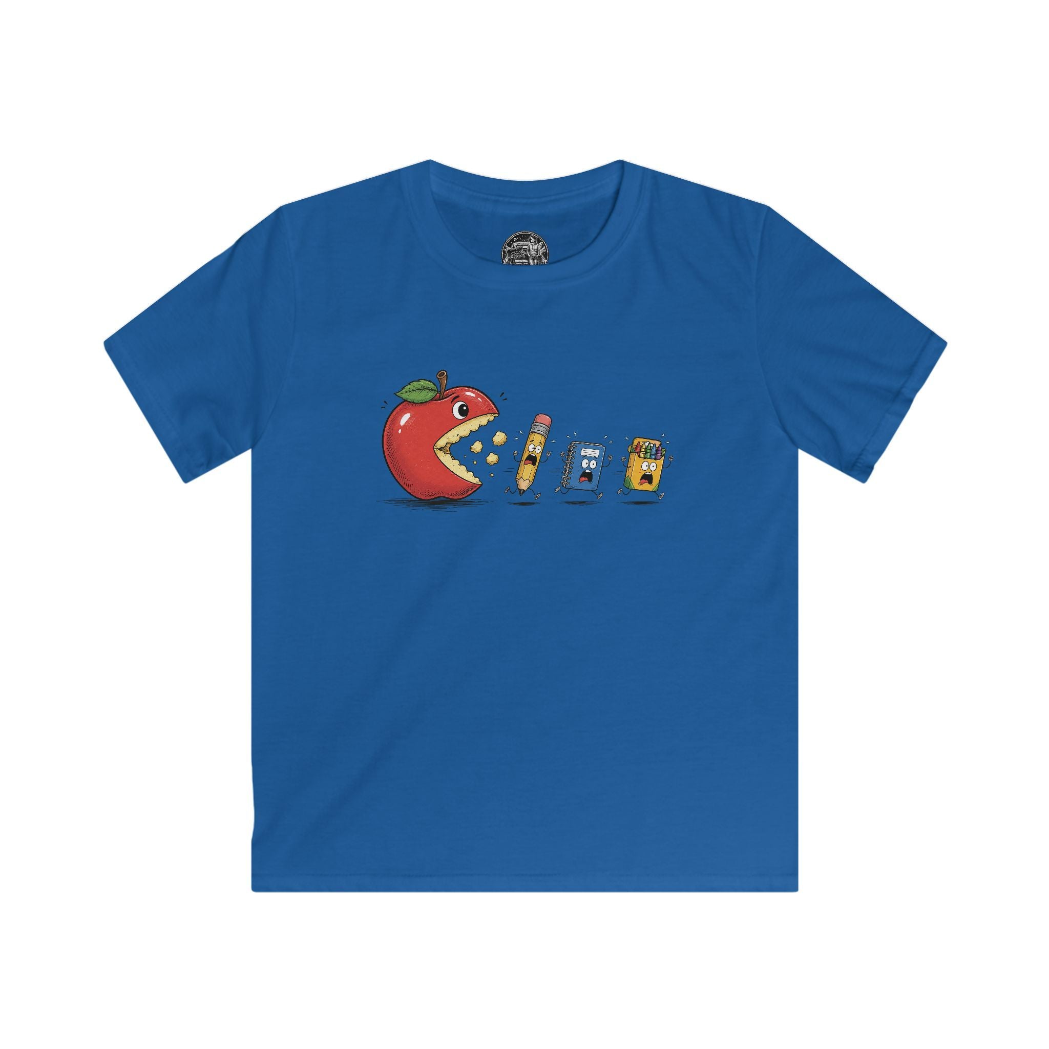 Kids Tee — Cute Apple & School Supplies Back-to-School Graphic