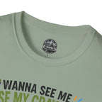 Funny Angry Turtle T-Shirt — “Wanna See Me Lose My Crayons? Do That Again…” — Teacher & Art Lover Tee