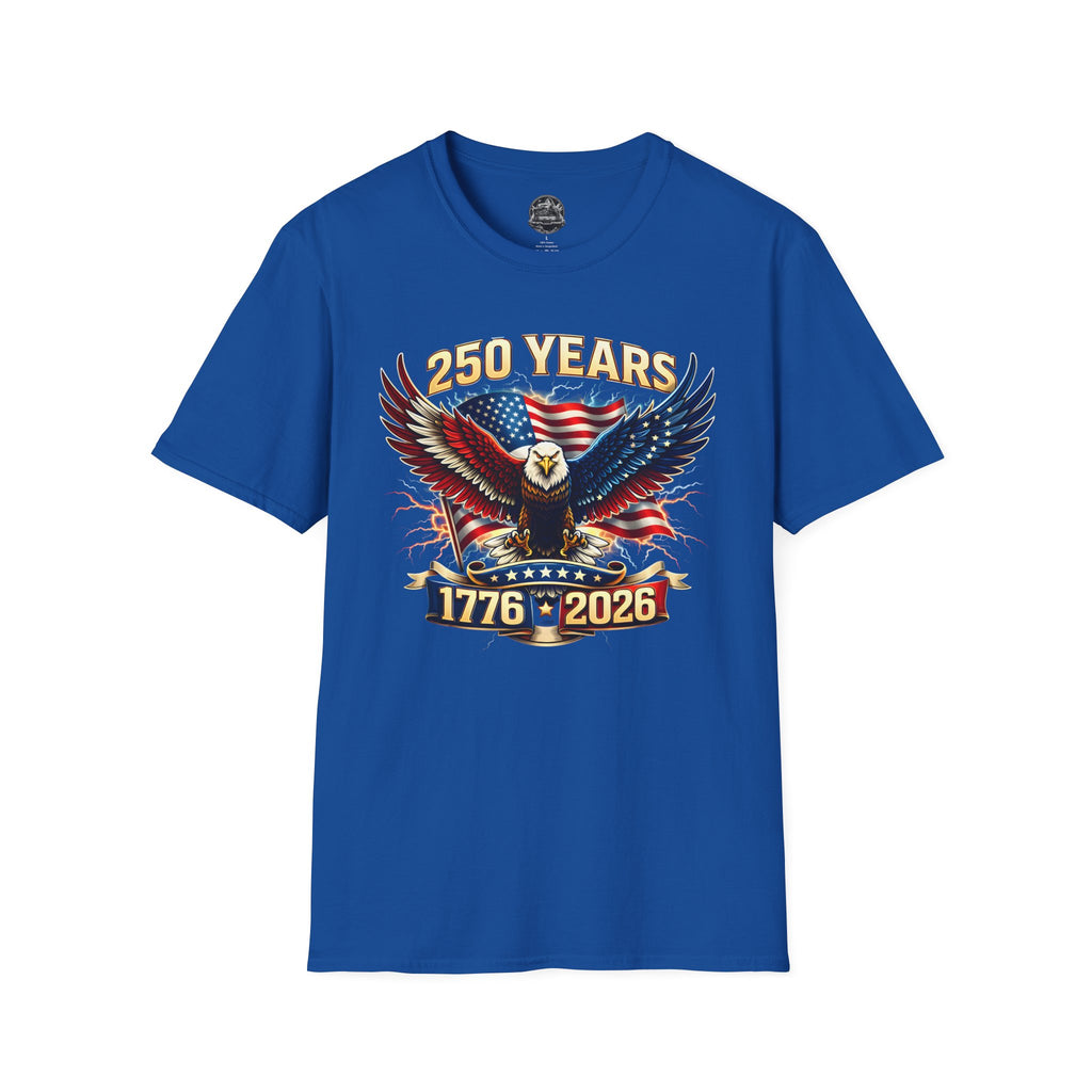 250 Years American Eagle T-Shirt — 1776–2026 Patriotic Anniversary Tee