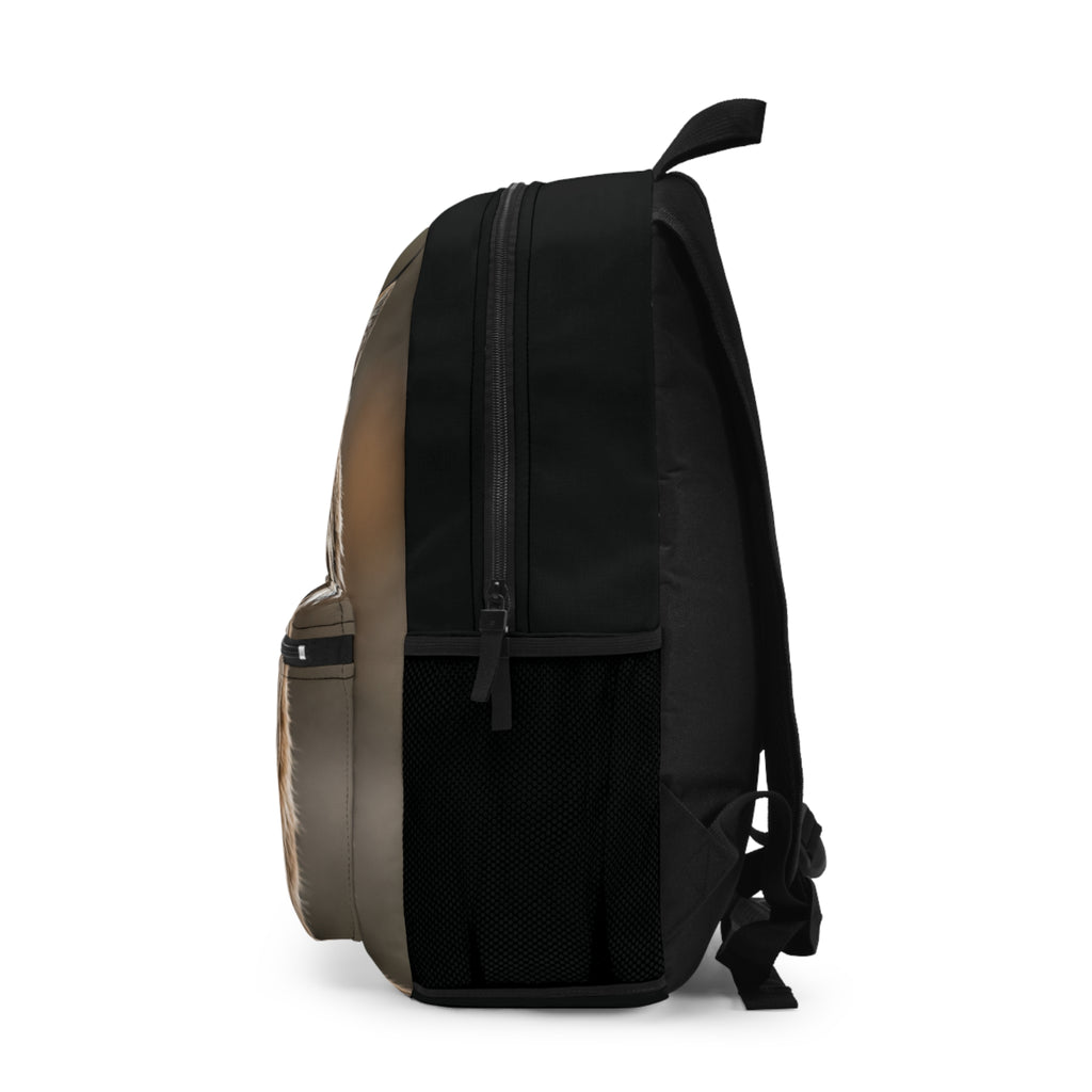 Lynx Portrait Backpack - Realistic Wildcat Print School & Travel Bag