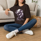 Cute Elephant on Bicycle T-Shirt — Whimsical Vintage Baby Elephant Graphic Tee