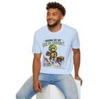 Funny Angry Turtle T-Shirt — “Wanna See Me Lose My Crayons? Do That Again…” — Teacher & Art Lover Tee