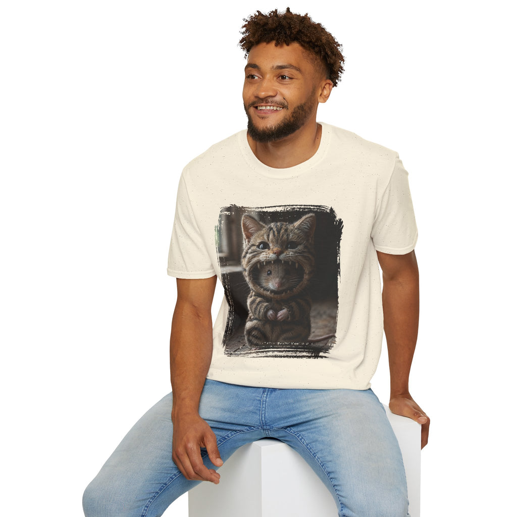 Cat Portrait T-Shirt — Cute Retro Tabby Face Print