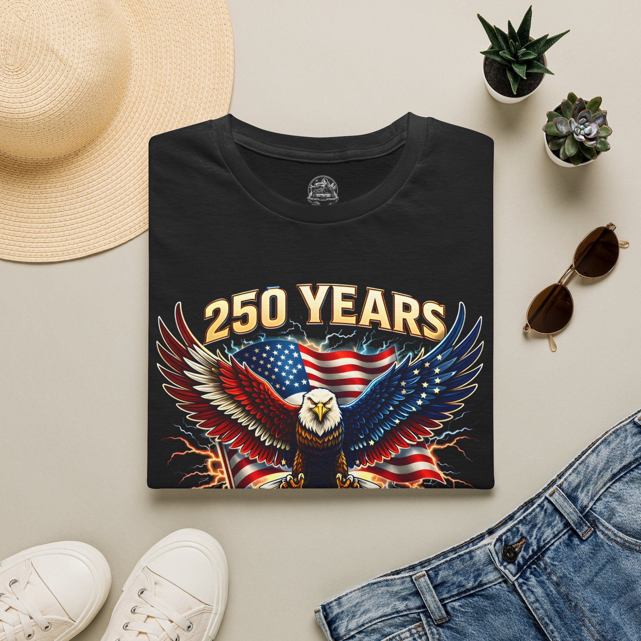 250 Years American Eagle T-Shirt — 1776–2026 Patriotic Anniversary Tee